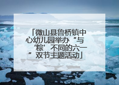 微山县鲁桥镇中心幼儿园举办“与‘粽’不同的六一”双节主题活动