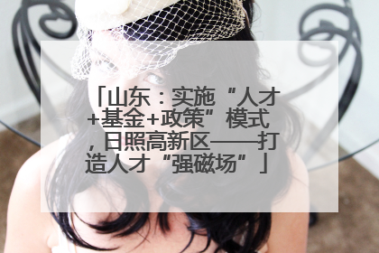 山东：实施“人才+基金+政策”模式，日照高新区——打造人才“强磁场”