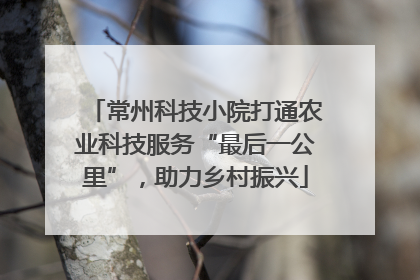 常州科技小院打通农业科技服务“最后一公里”，助力乡村振兴