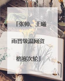 张帅、王曦雨晋级温网资格赛次轮