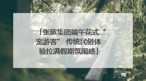 张旅集团端午花式“宠游客” 传统民俗体验拉满假期氛围感