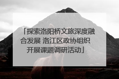 探索洛阳桥文旅深度融合发展 洛江区政协组织开展课题调研活动