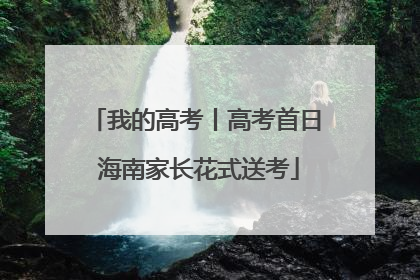 我的高考丨高考首日 海南家长花式送考