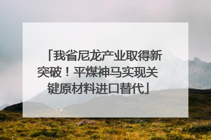 我省尼龙产业取得新突破！平煤神马实现关键原材料进口替代