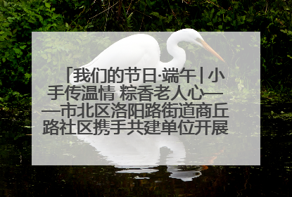 我们的节日·端午│小手传温情 粽香老人心——市北区洛阳路街道商丘路社区携手共建单位开展端午主题活动