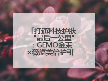 打通科技护肤“最后一公里”：GEMO金茉×薇旖美倍护引爆抗衰新势能