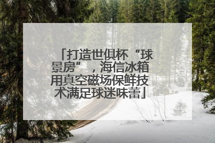 打造世俱杯“球景房”，海信冰箱用真空磁场保鲜技术满足球迷味蕾