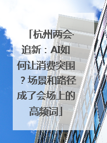 杭州两会·追新：AI如何让消费突围？场景和路径成了会场上的高频词