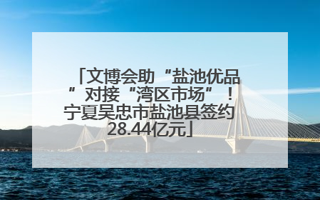 文博会助“盐池优品”对接“湾区市场”！宁夏吴忠市盐池县签约28.44亿元