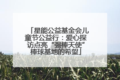 星能公益基金会儿童节公益行：爱心探访点亮“强棒天使”棒球基地的希望