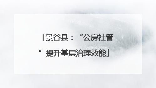 景谷县：“公房社管”提升基层治理效能