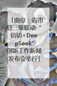 曲阜：省市县三级联动“信访+DeepSeek”创新工作新闻发布会举行