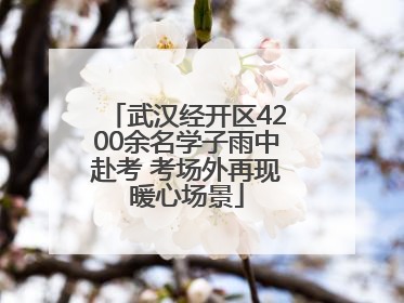 武汉经开区4200余名学子雨中赴考 考场外再现暖心场景