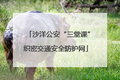 沙洋公安“三堂课”织密交通安全防护网