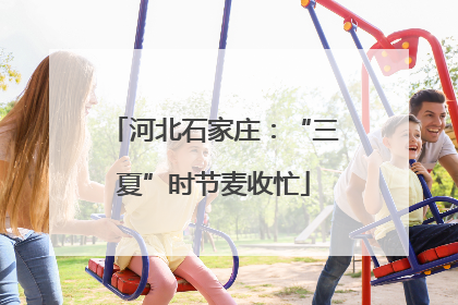 河北石家庄：“三夏”时节麦收忙