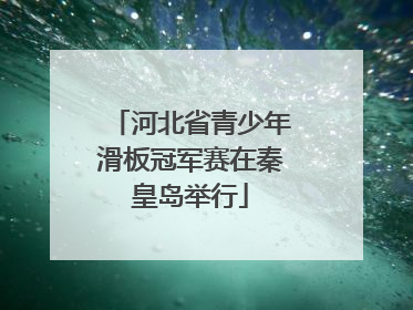 河北省青少年滑板冠军赛在秦皇岛举行