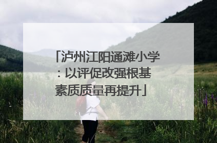 泸州江阳通滩小学：以评促改强根基 素质质量再提升