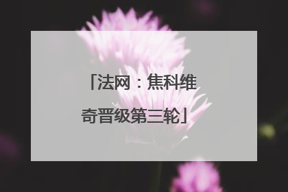 法网：焦科维奇晋级第三轮