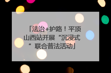 法治+护路！平顶山西站开展“沉浸式”联合普法活动