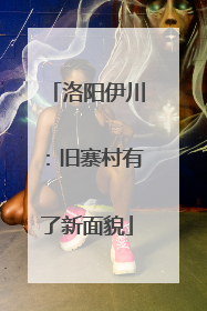 洛阳伊川：旧寨村有了新面貌