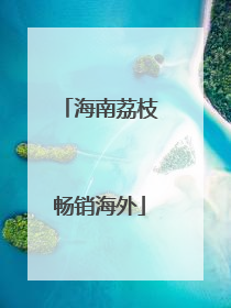 海南荔枝畅销海外