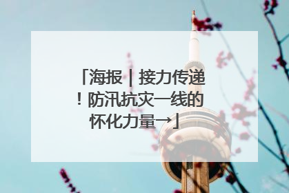 海报｜接力传递！防汛抗灾一线的怀化力量→