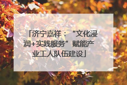 济宁嘉祥：“文化浸润+实践服务”赋能产业工人队伍建设
