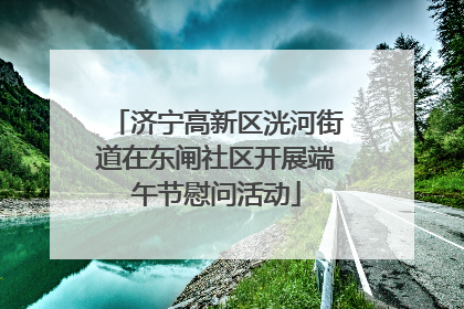 济宁高新区洸河街道在东闸社区开展端午节慰问活动