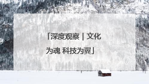 深度观察｜文化为魂 科技为翼
