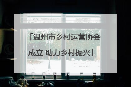 温州市乡村运营协会成立 助力乡村振兴