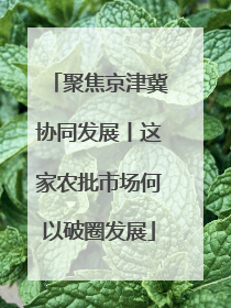 聚焦京津冀协同发展丨这家农批市场何以破圈发展