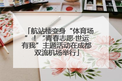 航站楼变身“体育场”！“青春志愿·世运有我”主题活动在成都双流机场举行