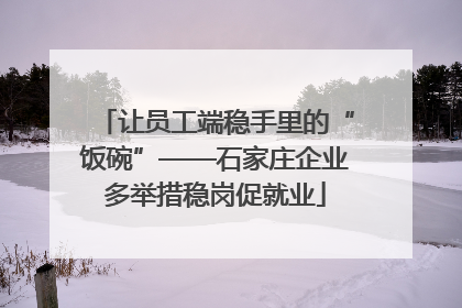 让员工端稳手里的“饭碗”——石家庄企业多举措稳岗促就业