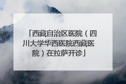 西藏自治区医院（四川大学华西医院西藏医院）在拉萨开诊