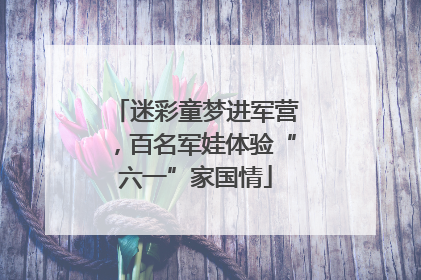 迷彩童梦进军营，百名军娃体验“六一”家国情