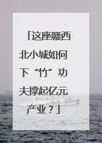 这座赣西北小城如何下“竹”功夫撑起亿元产业？