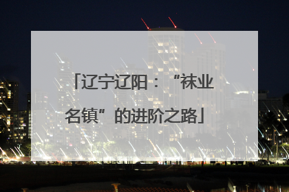 辽宁辽阳：“袜业名镇”的进阶之路