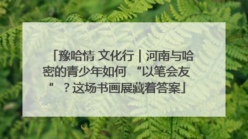 豫哈情 文化行｜河南与哈密的青少年如何 “以笔会友”？这场书画展藏着答案