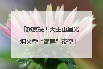 超震撼！大王山星光烟火季“霸屏”夜空
