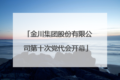金川集团股份有限公司第十次党代会开幕