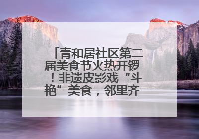青和居社区第二届美食节火热开锣！非遗皮影戏“斗艳”美食，邻里齐聚“粽”享温情