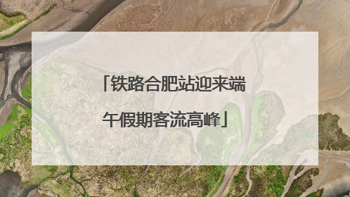 铁路合肥站迎来端午假期客流高峰