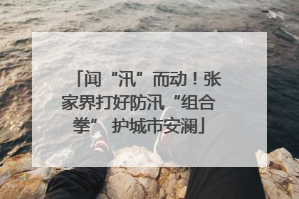 闻“汛”而动！张家界打好防汛“组合拳” 护城市安澜