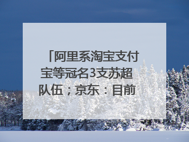 阿里系淘宝支付宝等冠名3支苏超队伍；京东：目前京东币链科技并没有开始发行稳定币｜早资道