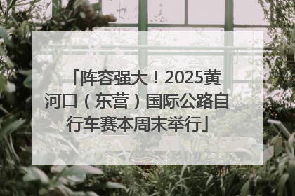 阵容强大！2025黄河口（东营）国际公路自行车赛本周末举行