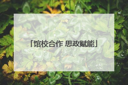 馆校合作 思政赋能