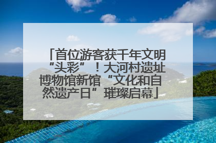 首位游客获千年文明“头彩”！大河村遗址博物馆新馆“文化和自然遗产日”璀璨启幕