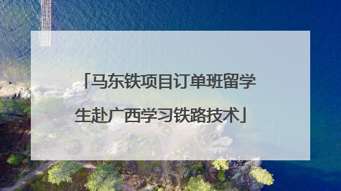 马东铁项目订单班留学生赴广西学习铁路技术