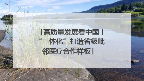 高质量发展看中国丨“一体化”打造省级毗邻医疗合作样板