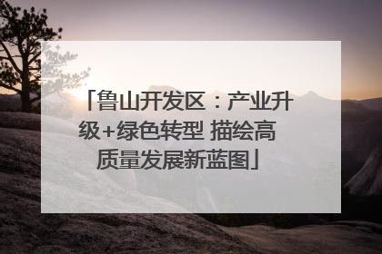 鲁山开发区：产业升级+绿色转型 描绘高质量发展新蓝图